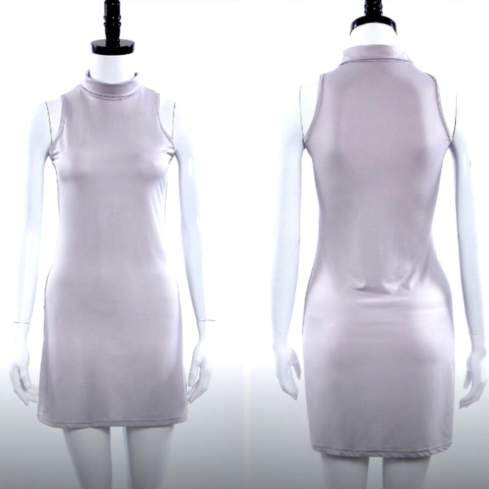 SLEEVELESS MINI DRESS - Picture 2 of 3